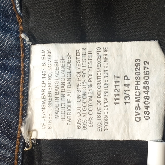 Riders by Lee Straight Leg Blue Jeans Size 13/14 Petite - Picture 12 of 16